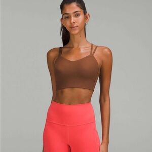 Lululemon Like a Cloud Ribbed Longline Bra Colour: Roasted Brown Size 4